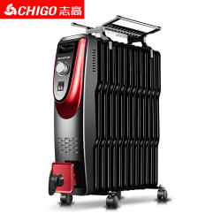 志高电油汀ZND-200S-15 家用15片2000W倾倒断电智能恒温取暖器 *3件