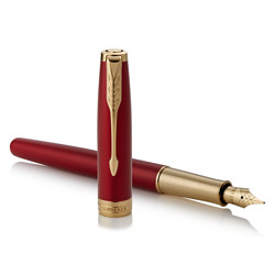 PARKER 派克 Sonnet卓尔系列 宝石红金夹 18K F尖 钢笔