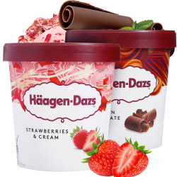  Häagen·Dazs 哈根达斯 冰淇淋 460ml*2桶 *2件