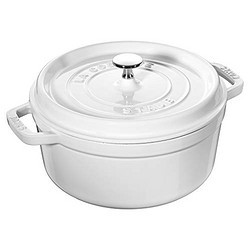 STAUB 珐琅铸铁炖锅 24cm 3.8L 白色