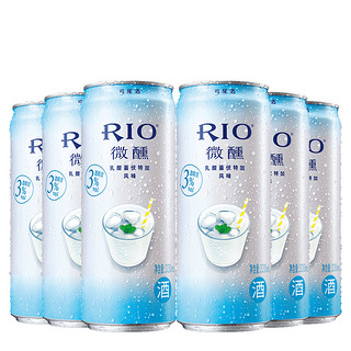  RIO 锐澳 预调鸡尾酒 微醺系列 3度 乳酸菌味 330ml*6罐 *3件