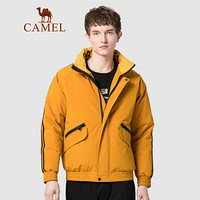 骆驼（CAMEL）男装 2019冬季新款青年羽绒服男韩版潮流运动休闲外套男 D9Y293263 金黄XXL