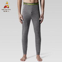 稻草人保暖裤男士运动薄款棉毛裤线裤秋冬季打底秋裤82986 铁灰 L