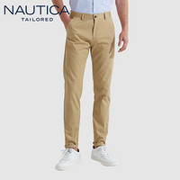 诺帝卡 NAUTICA 2019秋冬新款西裤男士正装直筒弹力商务时尚纯色休闲长裤修身 NXK91005 卡其32(175/82A)