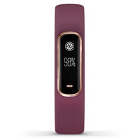 佳明(GARMIN)智能手环vivosmart 4 酒红色 运动光学心率睡眠监测游泳手环来电提醒智能通知手环 标准腕带