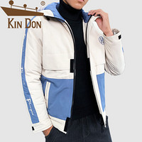 金盾（KIN DON）棉服 男2019冬季新款休闲百搭韩版潮流连帽加厚保暖日系棉衣 QT6010-M996 卡其色 XL