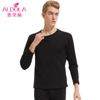 雅黛俪保暖内衣男女士加绒加厚秋衣秋裤情侣棉毛衫保暖套装冬季内衣DYB81902 男款 黑色 L
