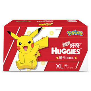 好奇（Huggies）皮卡丘 铂金装纸尿裤 XL96 *3件