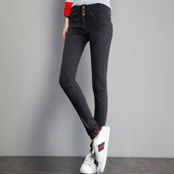 【joy of joy女士牛仔裤】joy of joy 京东女装2019秋秋新款韩版高腰