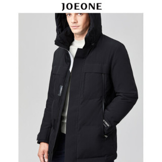 商品九牧王(joeone)男装 羽绒服男士连帽保暖休闲纯色羽绒外套jr1952
