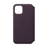 Apple iPhone 11 Pro 原装皮革保护夹 - 茄紫色