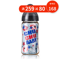 啾啾(CHUCHU) 日本原装进口仿母乳新生儿宽口径ppsu奶瓶配硅胶奶嘴耐摔240ml 牛仔3713