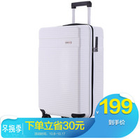 瑞界（SWISSALPS） 拉杆箱20英寸万向轮旅行箱男女ABS+PC行李箱 SA-17001象牙白