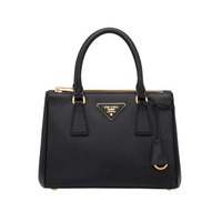 PRADA 普拉达 Galleria系列女士手提包 迷你款 黑色 1BA896VOOO-NZV-F0002