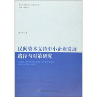 非公有制经济人士研究丛书：民间资本支持中小企业发展的路径与对策研究