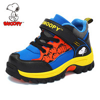史努比（SNOOPY）童鞋男童运动鞋 冬季新品加棉保暖儿童棉鞋 S8148703宝蓝31