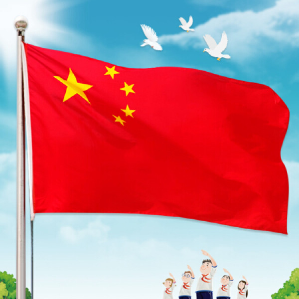 商品新新精艺 3号国旗五星红旗防水面料标准中国国旗彩色小旗子 经久