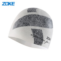 洲克 ZOKE硅胶泳帽男女通用时尚舒适长发防水护耳硅胶游泳帽 612503204D-1