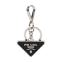 PRADA 普拉达 男女中性黑色金属配皮钥匙扣挂饰 2PP080 053 F0002