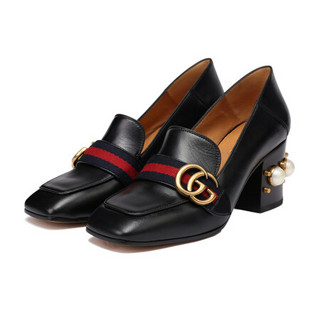 GUCCI 古驰 女士羊皮高跟鞋 425943 CQXM0 1061 黑色 38