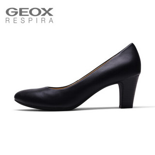健乐士 GEOX 商务高跟鞋D92T7A000BC 黑色C9999 35