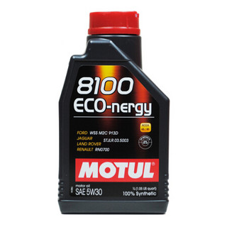 欧洲进口 摩特（Motul）全合成润滑油 8100 ECO NERGY  5W-30 SL级 1L *10件