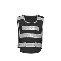 星工(XINGGONG)反光背心 交通安全服马甲骑行施工环卫荧光衣 黑色XGG-032