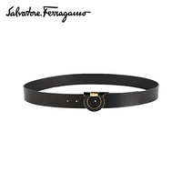 Salvatore Ferragamo 菲拉格慕 经典款男士黑色牛皮革皮带 0711785_C  _ 110