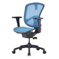 中伟（ZHONGWEI）电脑椅人体工学家用护腰转椅办公网布椅子可升降-蓝色