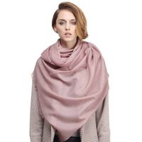 GLO-STORY秋冬女士羊毛围巾时尚保暖披肩新品WWJ834106 豆沙暗粉