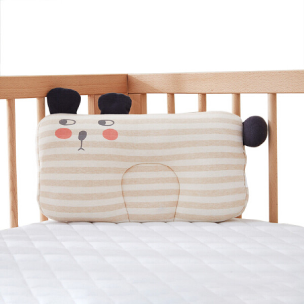 商品威尔贝鲁(wellber)婴儿定型枕宝宝枕头彩棉新生儿u型枕动物造型款