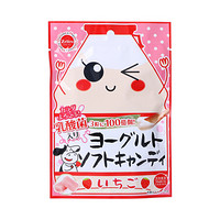 日本进口 茱力菓 休闲零食 草莓味酸奶软糖 儿童糖果 38g