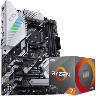 华硕 PRIME X570-PRO主板 + AMD R7 3800X CPU 板U套装