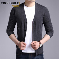 鳄鱼恤（CROCODILE）羊毛衫 男士2019秋冬时尚潮流休闲百搭外搭上衣 721-1-X5813 深灰 180/120