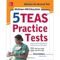 MCGRAW-HILL EDUCATION 5 TEAS PRACT TESTS