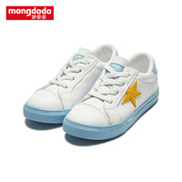 巴拉巴拉旗下梦多多mongdodo童装儿童休闲胶鞋2019新款中大童休闲鞋79214192222白蓝色调26