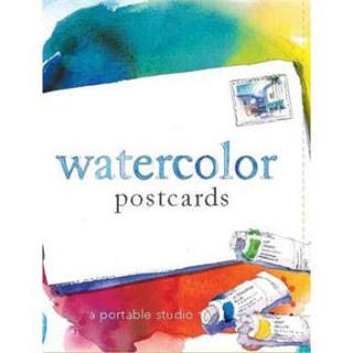 Watercolor Postcards W/Paints