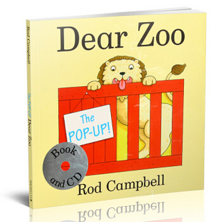 原版进口英文The Pop-up Dear Zoo (Book & CD) 宝宝翻翻书
