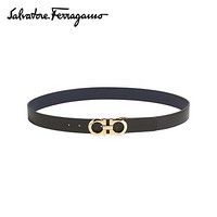 Salvatore Ferragamo 菲拉格慕 经典款男士黑色牛皮革腰带 0714423_C  _ 100