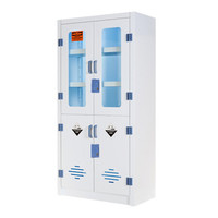 中伟pp柜药品柜酸碱柜化学品柜实验室危险品存储柜耐腐蚀安全柜 四门PP药品柜pp锁