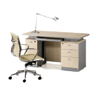 天晋1.4米电脑桌办公桌颜色可定做黑线木 浅橡木色