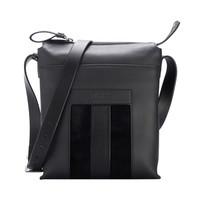 BALLY 巴利  男士炭灰色牛皮邮差包 BAUMAS 40 6205124