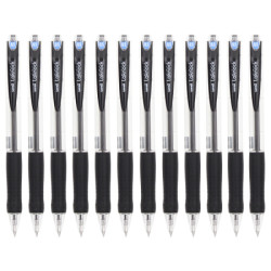uni SN-100 按动式圆珠笔 黑色 0.5mm 12支装