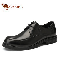 CAMEL 骆驼 英伦复古舒适正装皮鞋男 A932102500 黑色  42