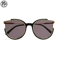 木九十 太阳镜 摩登猫眼墨镜 时尚复古太阳眼镜男女情侣款 SM1840135 C01 58mm