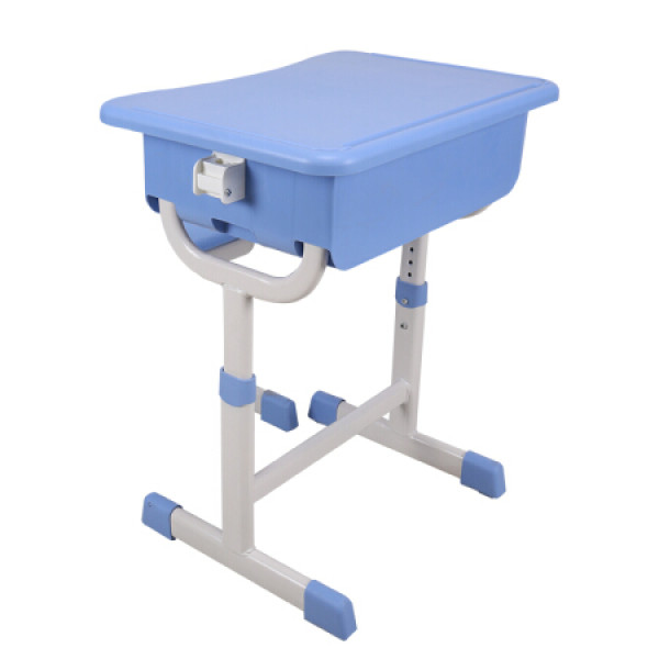 金海马/kinhom 蓝色课桌 培训桌 单人写字书桌 辅导班桌 7695-kz01