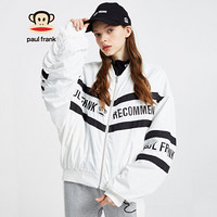 Paul Frank/大嘴猴 2019秋季新款夹克女ins落肩袖外套休闲棒球服 PFCCO193343W 白色 XL