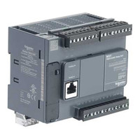 施耐德电气 Modicon M221 数字量14入10出 模拟量2入 TM221C24T 通用型PLC(无货,量大下单请咨询客服)