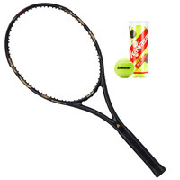 川崎（KAWASAKI）全碳素网球拍 男女通用 龙拍LD-600 黑金（已穿线）