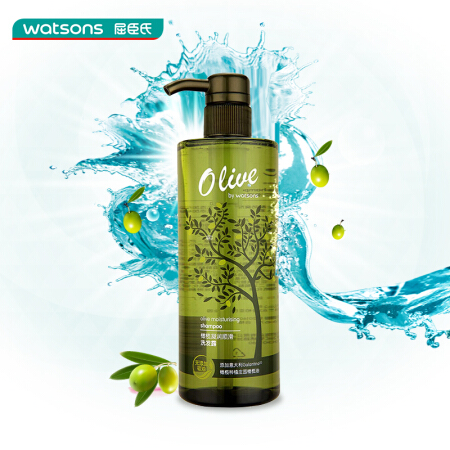 屈臣氏橄榄凝润顺滑洗发露500毫升5件凑单品